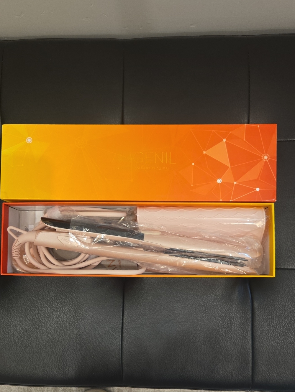 Like New Angenil Blush Pink Hair Straightener Flat Iron.